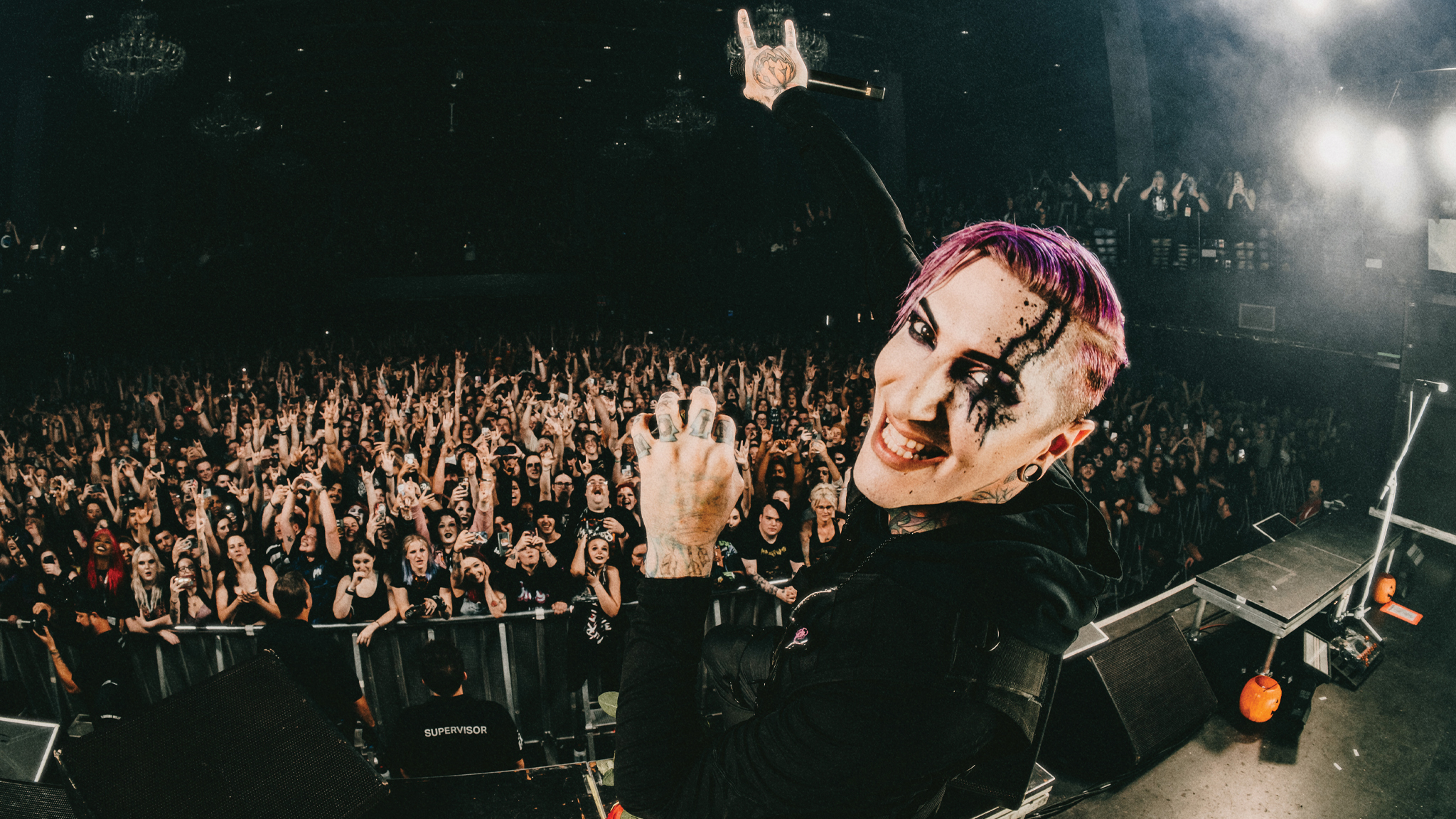 Motionless In White on stage